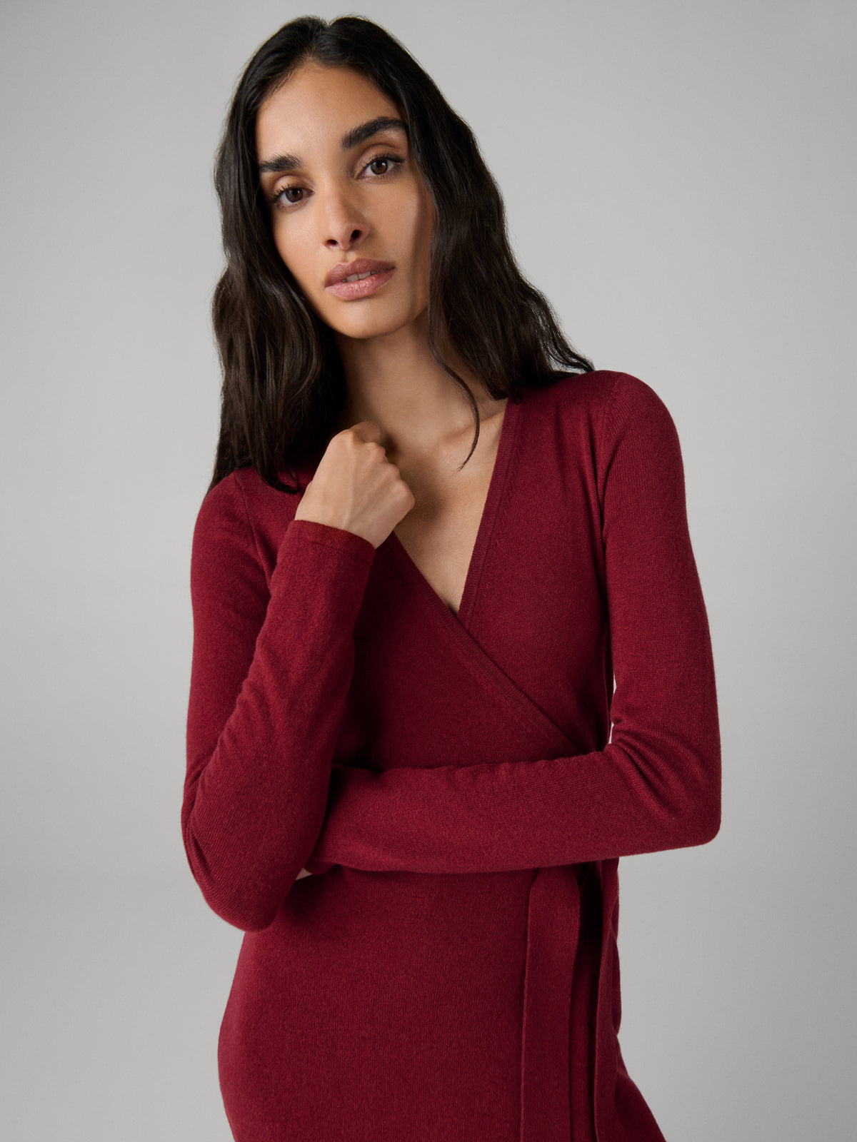 Astrid Cashmere Wool Wrap Dress