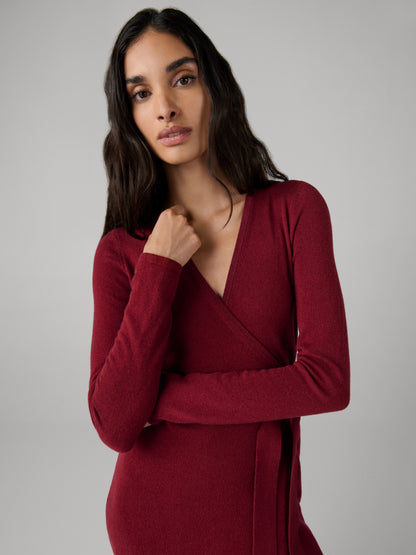 Astrid Cashmere Wool Wrap Dress