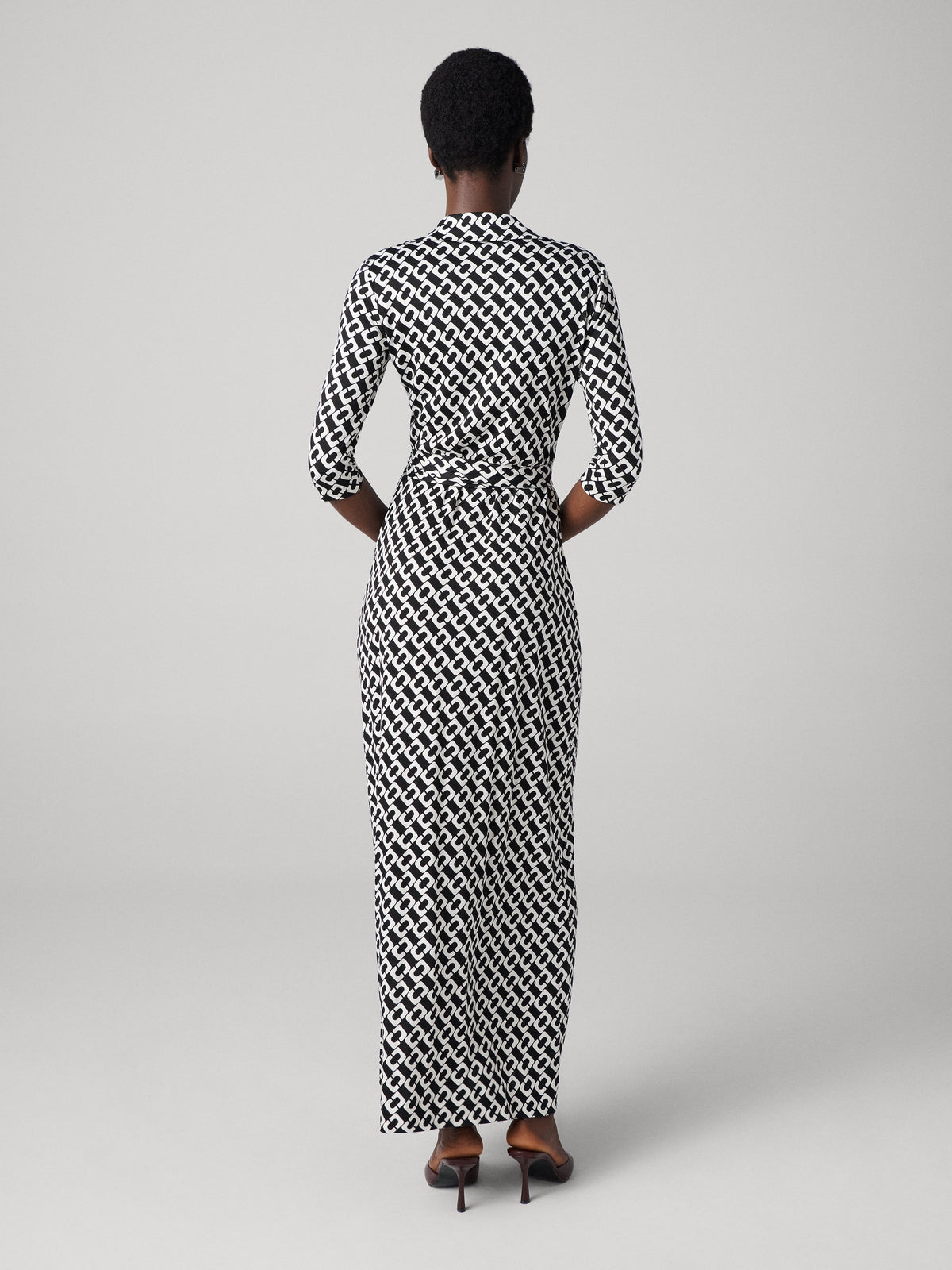 Abigail Silk Jersey Maxi Wrap Dress